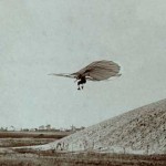 Lilienthal en pleno vuelo, 1895