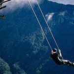 El columpio de “El fin del mundo” en Baños