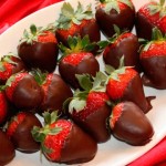 fresas con chocolate