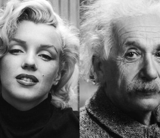 Marilyn Monroe y Albert Einstein