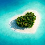 Las tres islas en forma de corazón