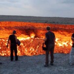 La-puerta-del-infierno-de-Derweze,-Turkmenistan