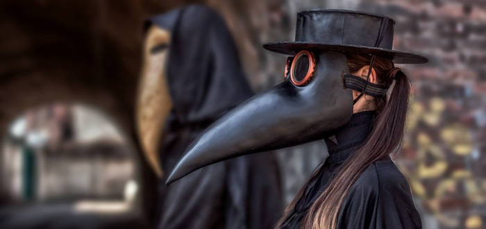 máscara de la peste negra
