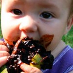 fruta con sabor a chocolate