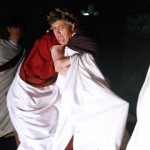 Recreación asesinato de emperador romano