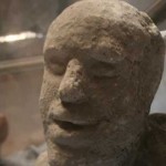 Hombre petrificado de las ruinas de Pompeya (Italia)
