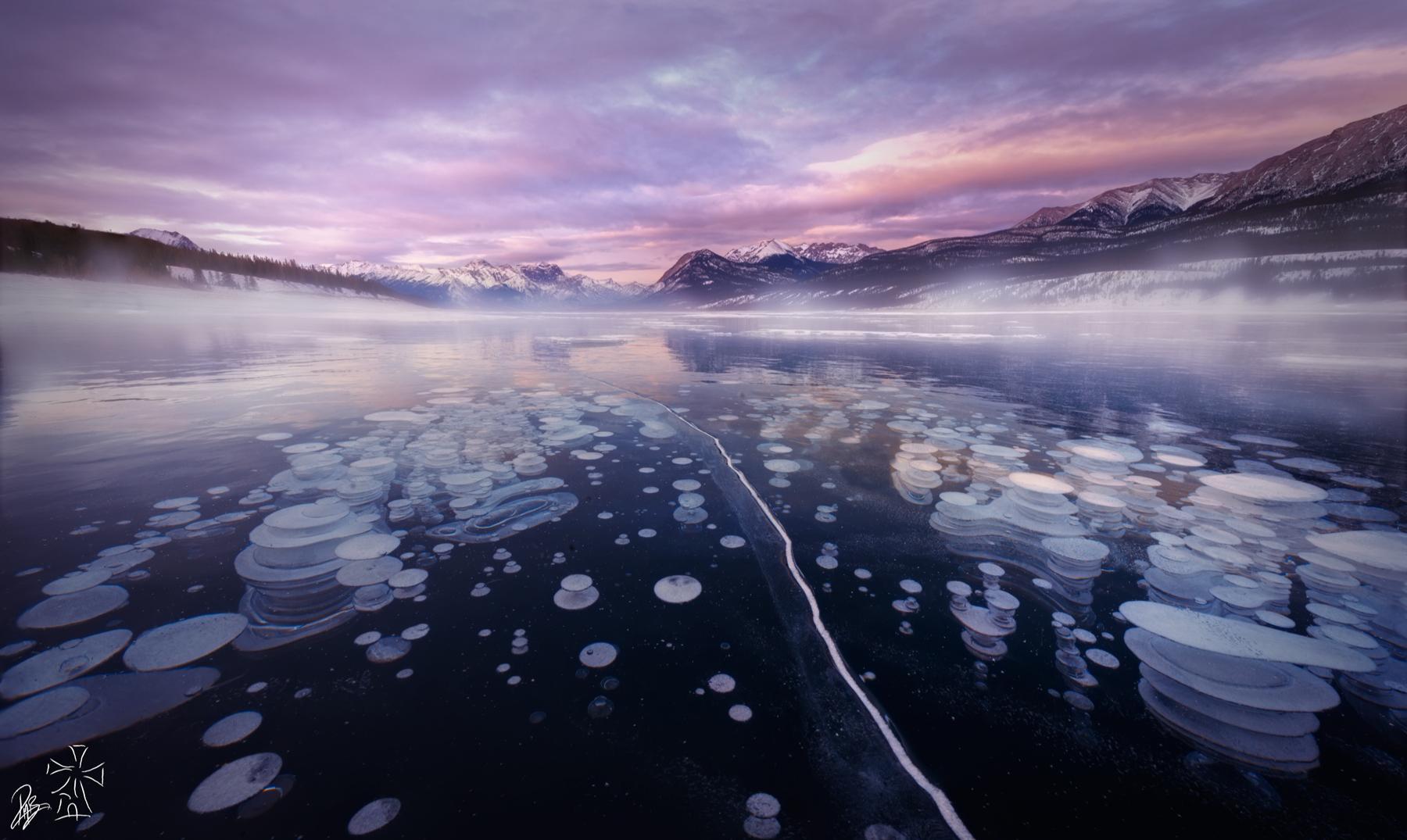 Las asombrosas burbujas de metano del Parque Nacional Banff