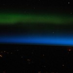 aurora boreal sobre Rusia