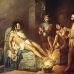 El suplicio de Cuauhtémoc (1893, Leandro Izaguirre)