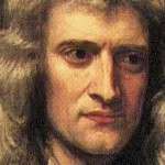 Detalle de retrato de Isaac Newton