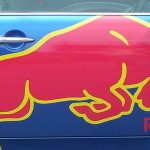 red bull camión