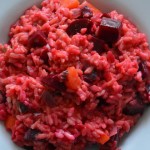 Arroz con remolacha