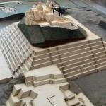 Maqueta de la estructura, pirámide de Cholula