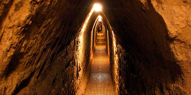 Túneles zona arqueológica de Cholula