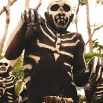 tribus del mundo, chimbu, guerreros esqueleto