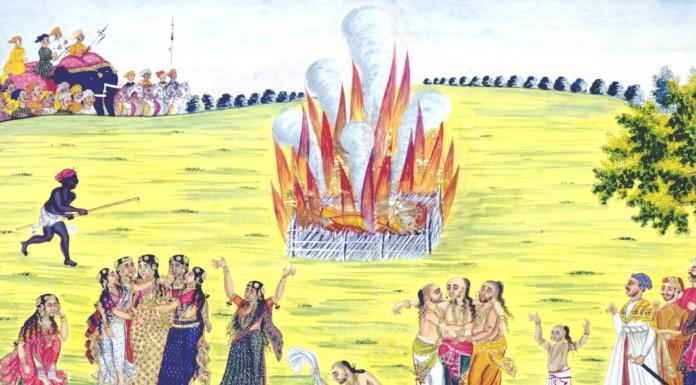 El ritual de Satí en la India