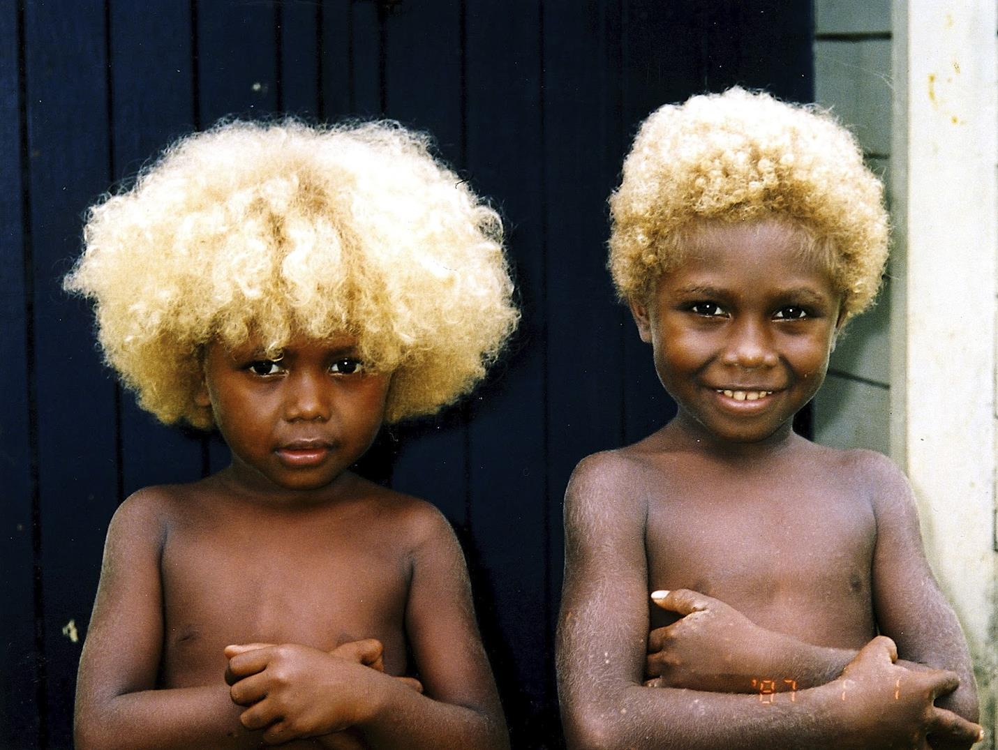 blonde hair vanuatu people