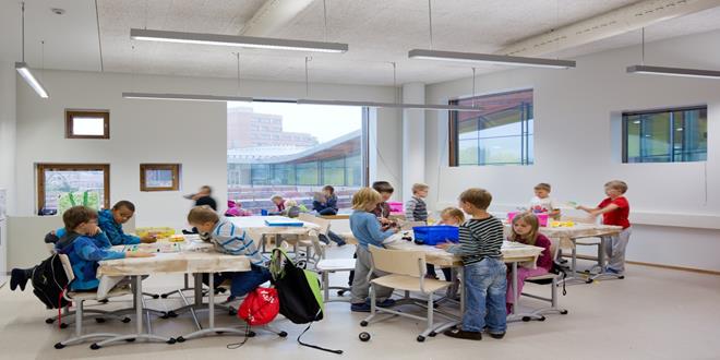 Saunalahti school in Espoo, Finland Photo by Andreas Meichsner for Verstas architects