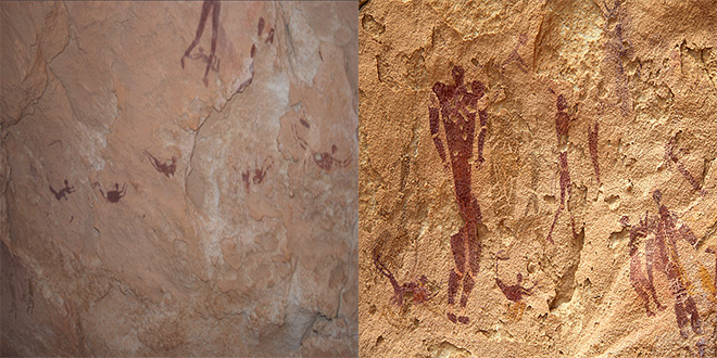 Cueva de los nadadores, en Egipto. Data del Neolítico