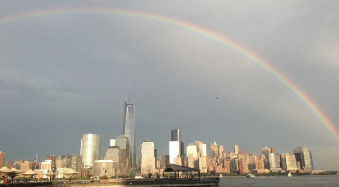 Arcoíris surge del trágico World Trade Center