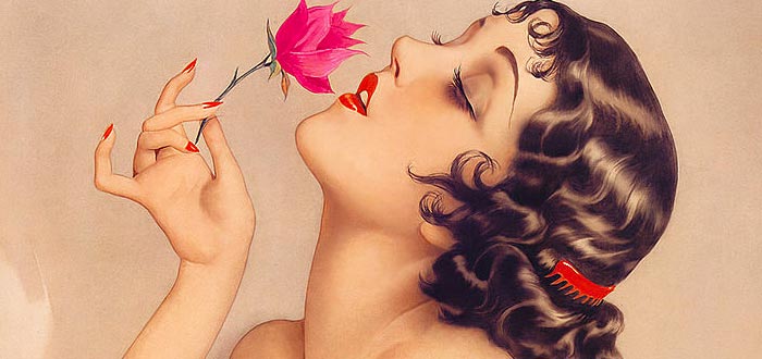 alberto vargas, chicas pin-up, retrato