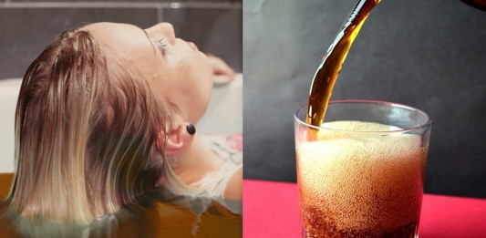 Muchos han empezado a lavarse el pelo con Coca-Cola