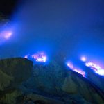 lava azul, volcán, indonesia