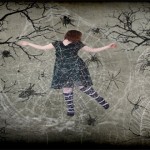 niña y telaraña