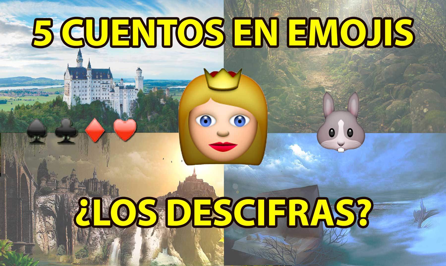 Puedes descifrar estos 5 cuentos en emojis?