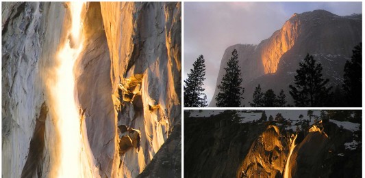 La espectacular cascada de fuego de Yosemite