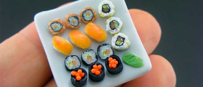 comida miniatura japonesa