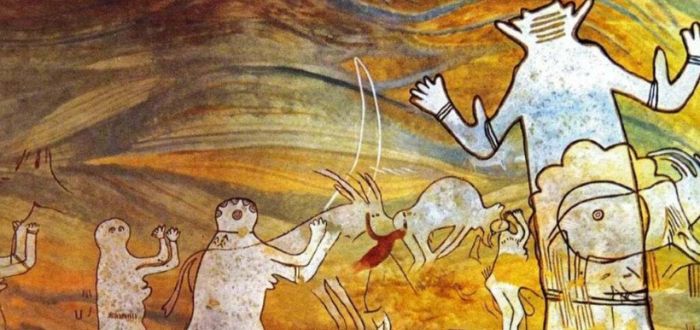 ovnis en pinturas rupestres antiguas