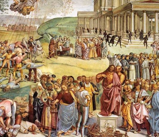 Símbolos ocultos en La predicación del Anticristo de Signorelli