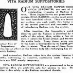 Vita radium, los alucinantes supositorios radiactivos
