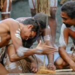 ritual de las tribus aborígenes de Australia