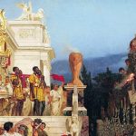 De Henryk Siemiradzki. Nerón observando las antorchas humanas de cristianos