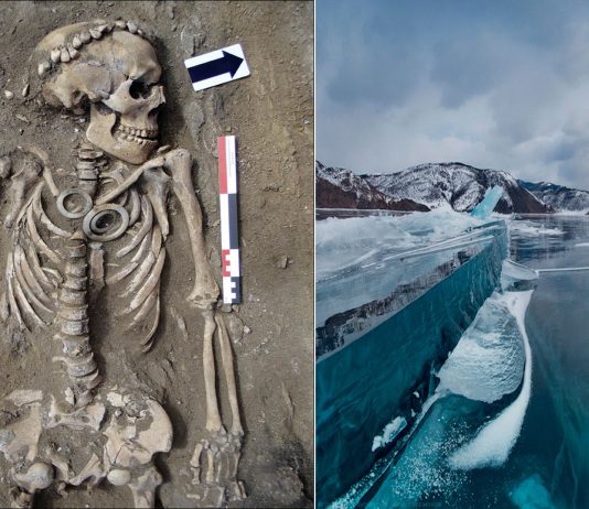 La pareja que lleva 5000 años de la mano hallada junto al lago Baikal, Siberia La pareja que lleva 5000 años de la mano hallada junto al lago Baikal, Siberia