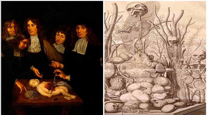 Los macabros dioramas del siglo XVII: hechos con cadáveres, también de bebés