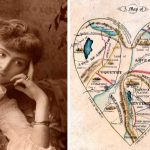 El mapa del corazón de una mujer de 1833