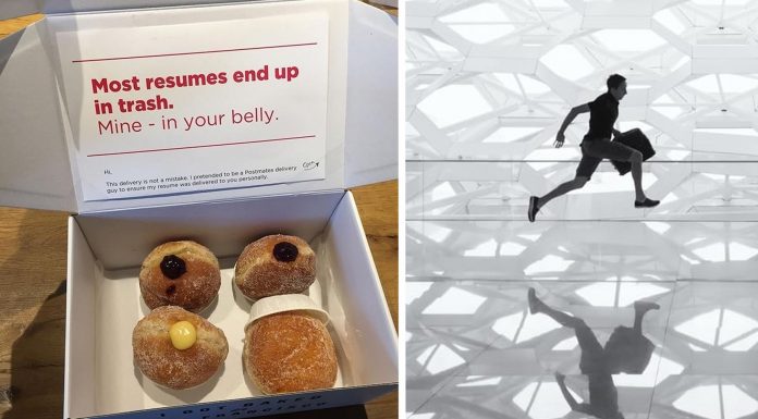 El joven que envió su currículum en una caja de Donuts para ser contratado