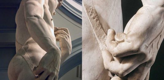 El arma secreta que oculta la mano del David de Miguel Angel El arma secreta que oculta la mano del David de Miguel Angel