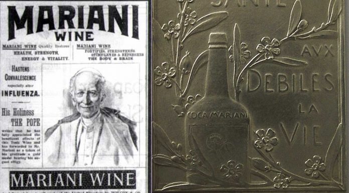 Vino Mariani o Vino con "cocaína" la bebida que gustaba a Pio X y León XIII