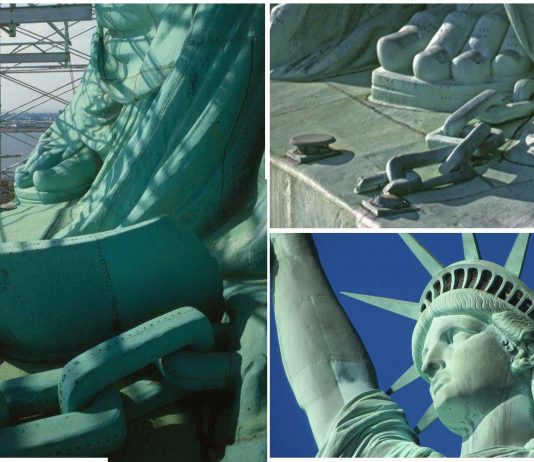 El significado de la cadena rota a los pies de la Estatua de la Libertad