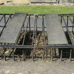 Ejemplo de jaula encargada en el cementerio de Greyfriars en Edimburgo