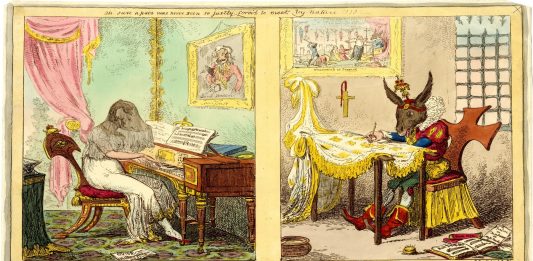 mujer con cara de cerdo de Manchester Square