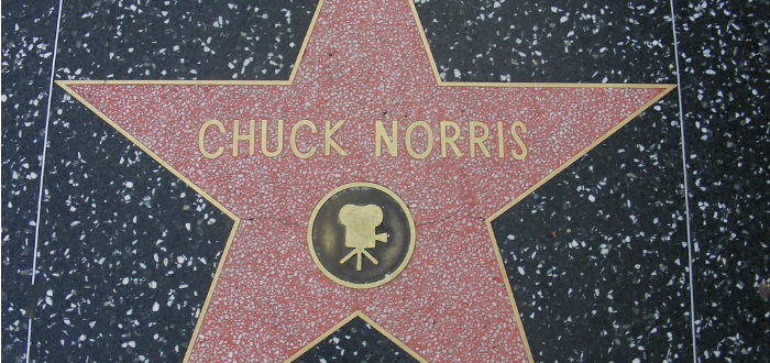 estrella en el paseo de la fama, cuck Norris