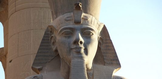 Arqueólogos hallan un gigantesco y antiguo busto escondido entre el lodo en Egipto Arqueólogos hallan un gigantesco y antiguo busto escondido entre el lodo en Egipto 1