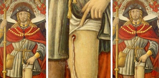 NADIE se había fijado, pero eso que aparece en este cuadro medieval es un parásito