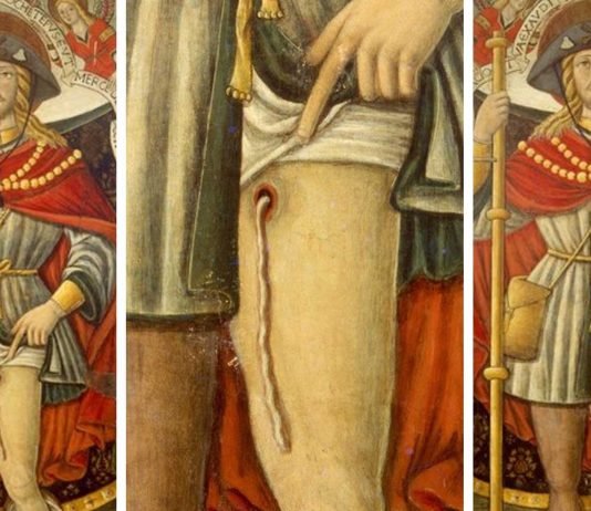 NADIE se había fijado, pero eso que aparece en este cuadro medieval es un parásito