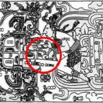 La historia del gobernante maya que habría viajado al espacio, palancas, grabado